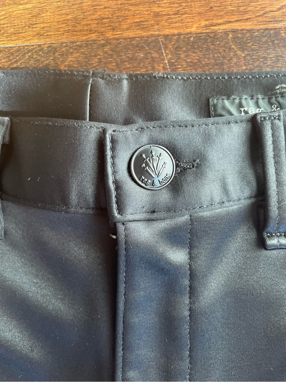 rag & bone New York Black Coated Skinny Jeans Size 28 - Picture 4 of 11